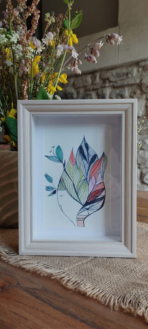 visage aquarelle intuitive